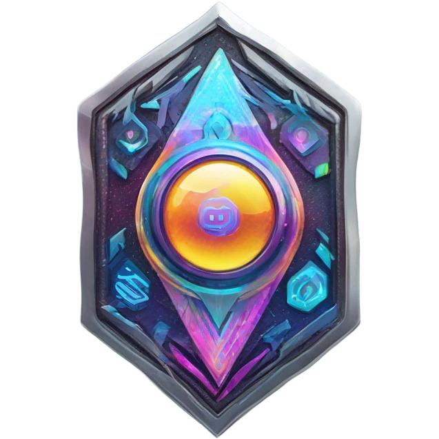 holographic badge emoji