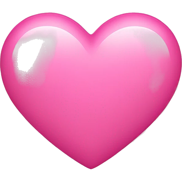 Heart with pink color  emoji