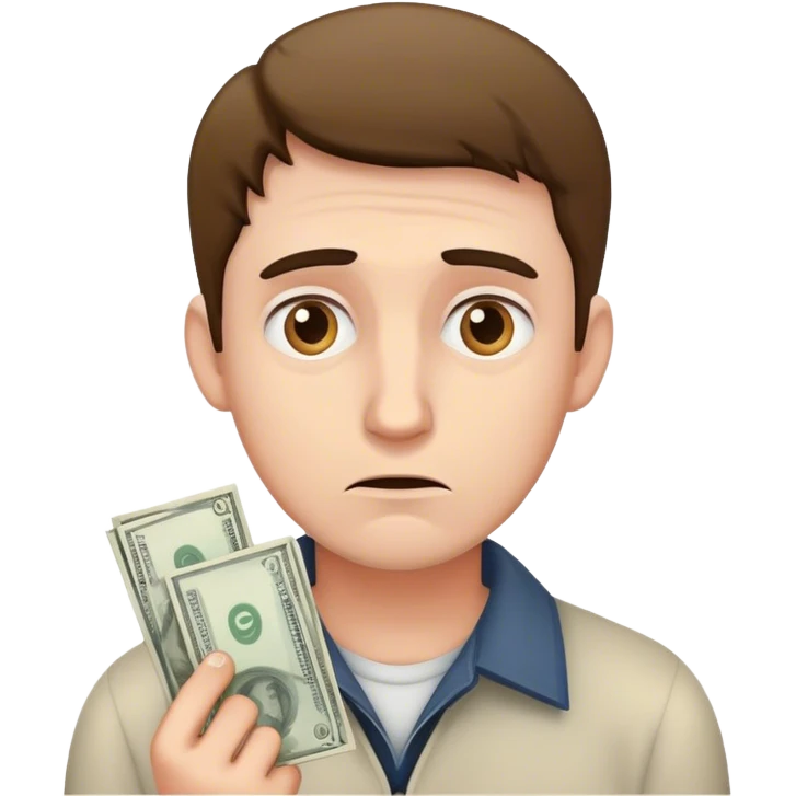 man lost money emoji