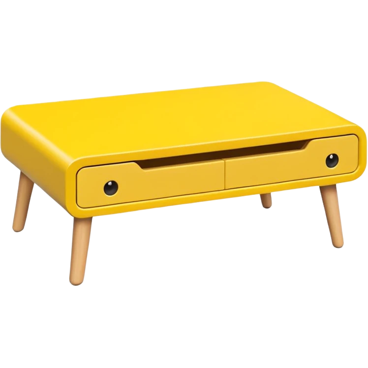 yellow coffe table
 emoji