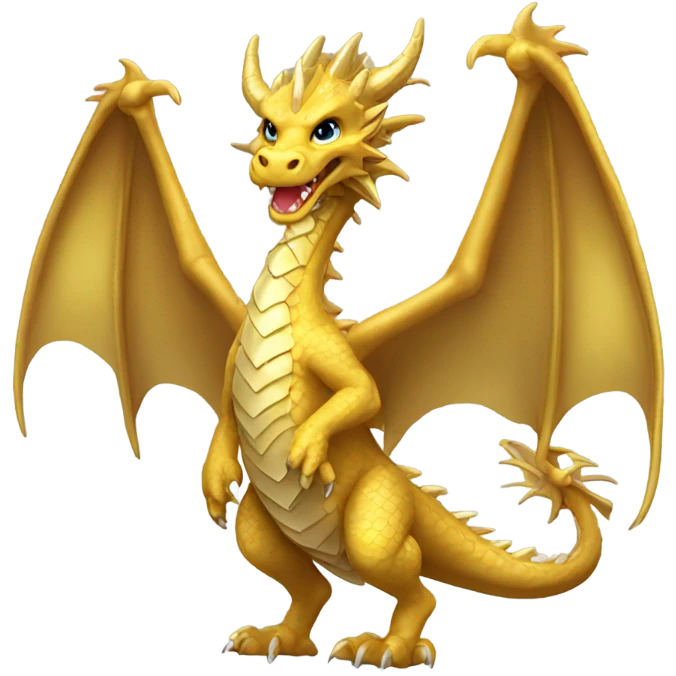 Gold dragon emoji