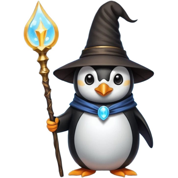 Penguin Wizard emoji