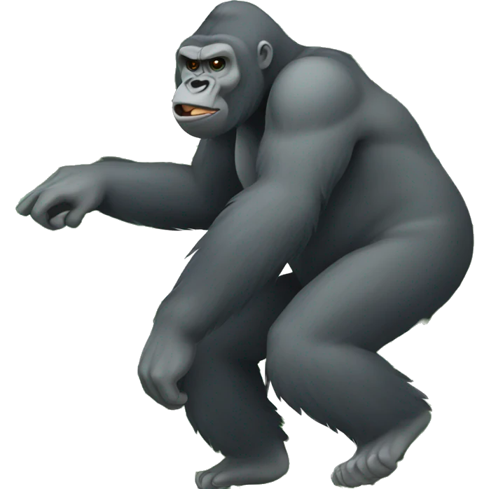 gorilla stealing emoji