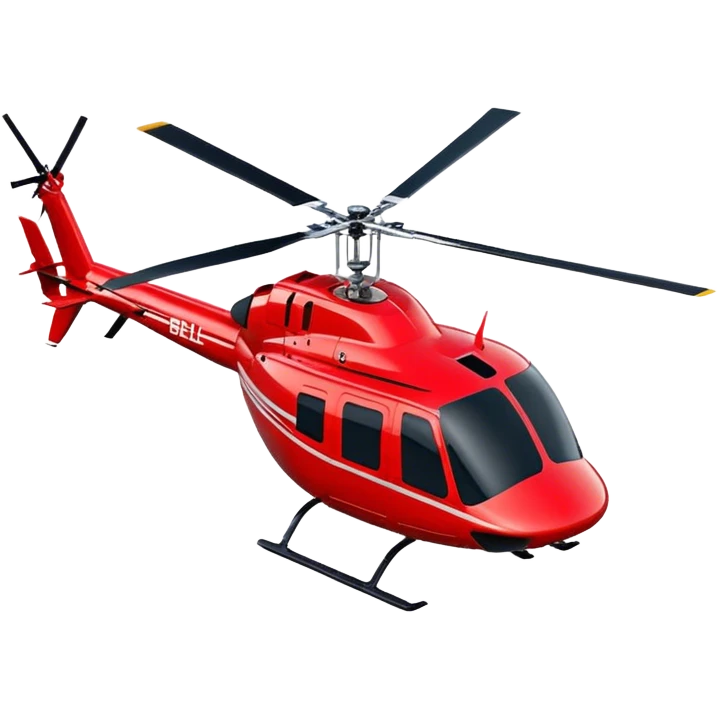 Bell 206 - Bell Helicopter (Model Year: 2021) (Iconic colour: Red) emoji