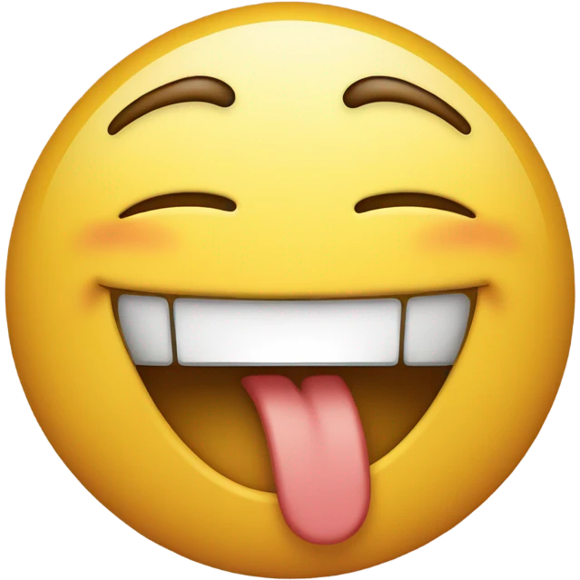 Laughing emoji but laughing harder emoji