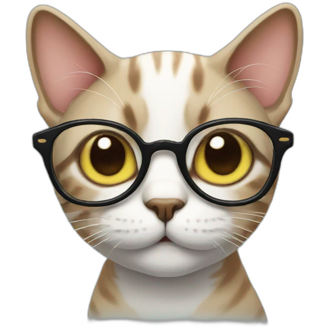 Cat with glasses emoji