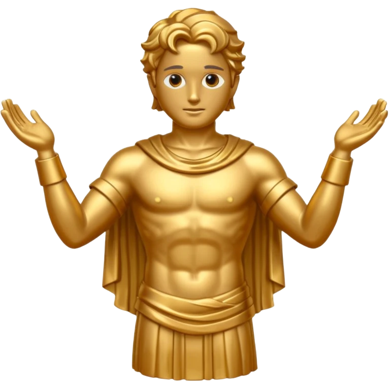 golden god statue emoji