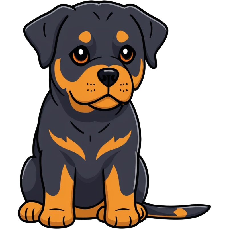 Black Rottweiler emoji