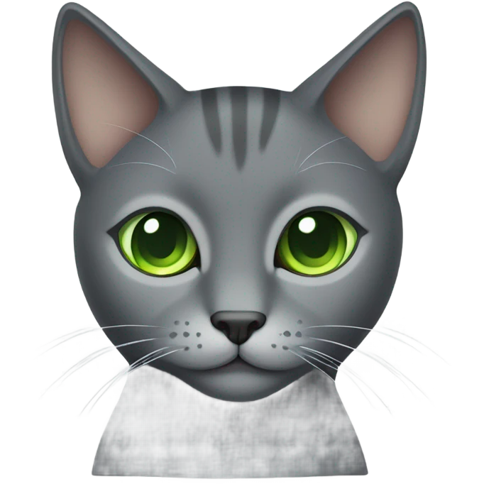Gray cat emoji