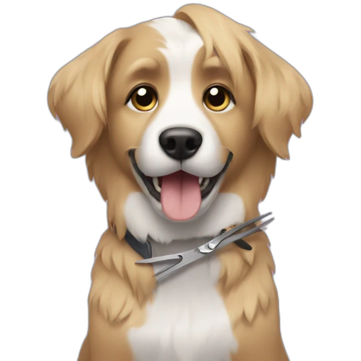 dog having a haircut emoji
