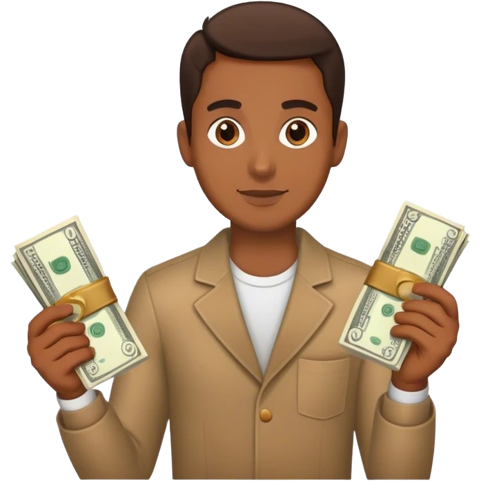 Robber holding money emoji