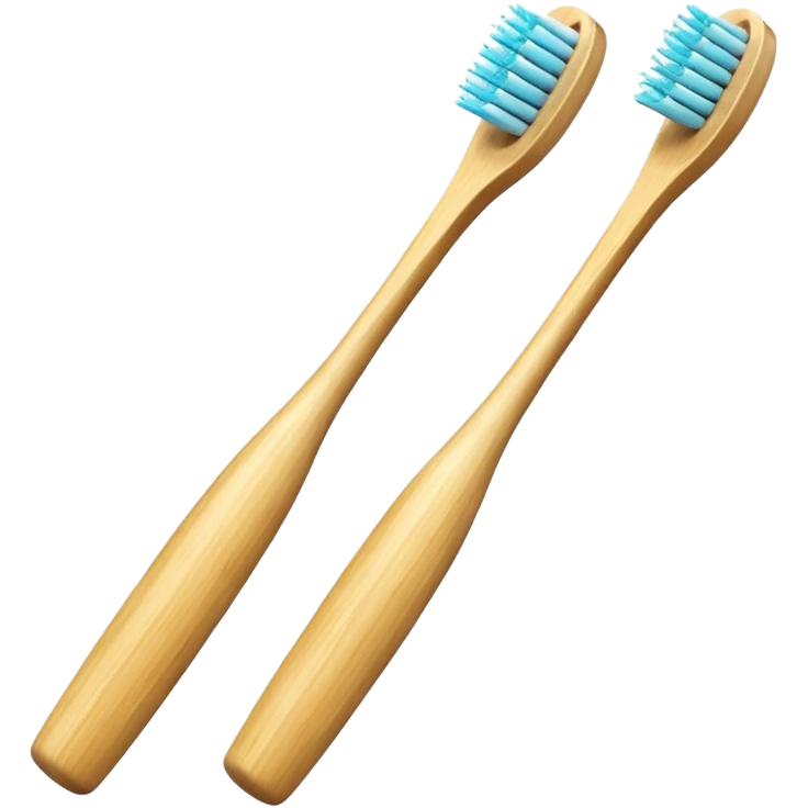 Bamboo toothbrush emoji