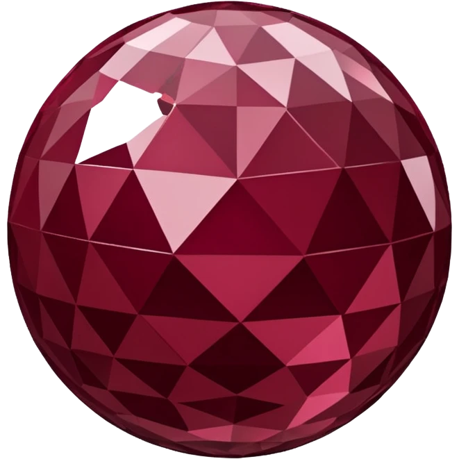 burgundy disco ball emoji
