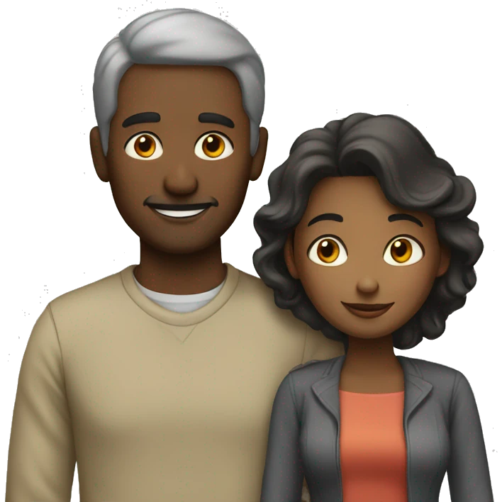 Man and woman living together emoji