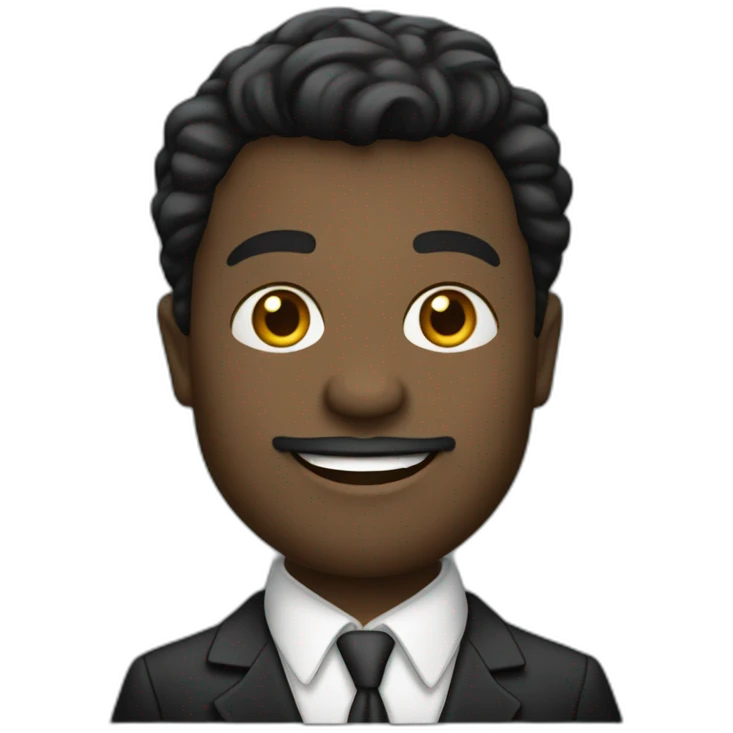 black dude driving a 1939 Mercedes Benz 320B emoji