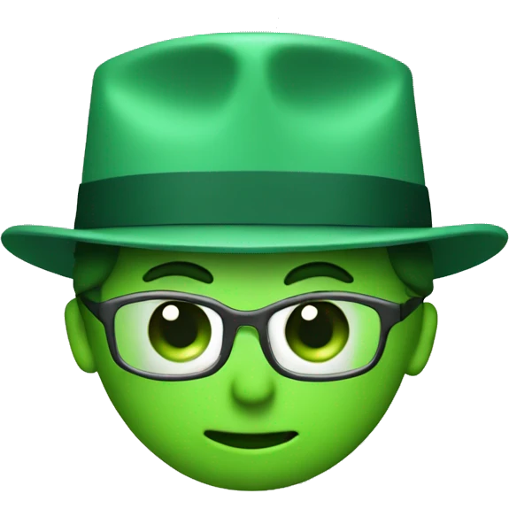 doctorhat in green emoji