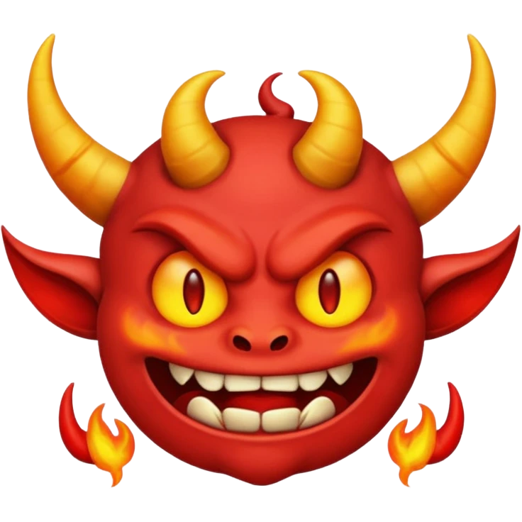 tạo cho tôi emoji demon màu tím emoji