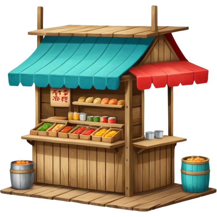 small roadside foodstall emoji