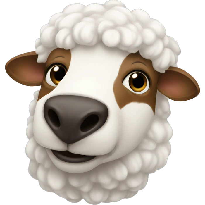 oveja blanca gorda emoji