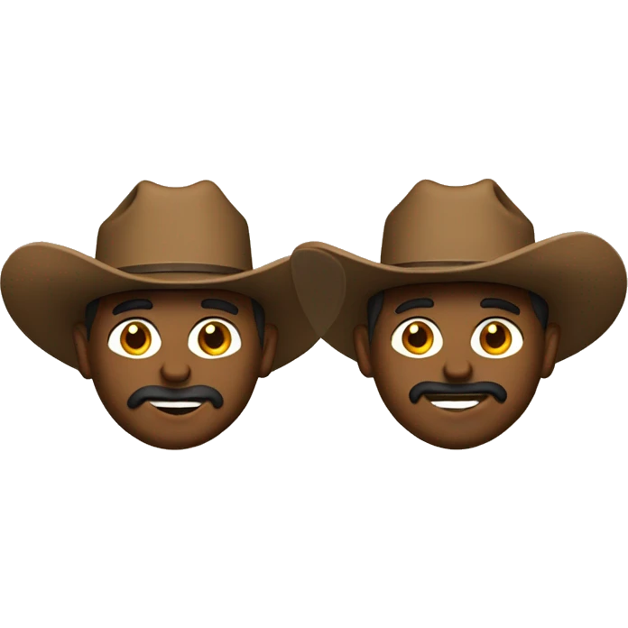 Two cowboy fans emoji