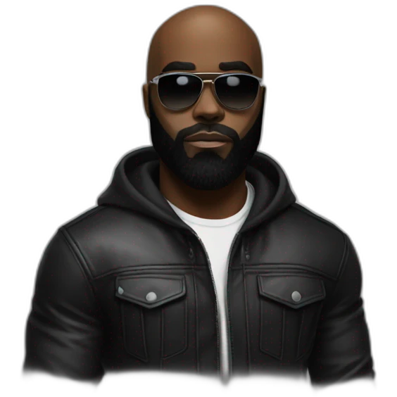 Kaaris or noir emoji