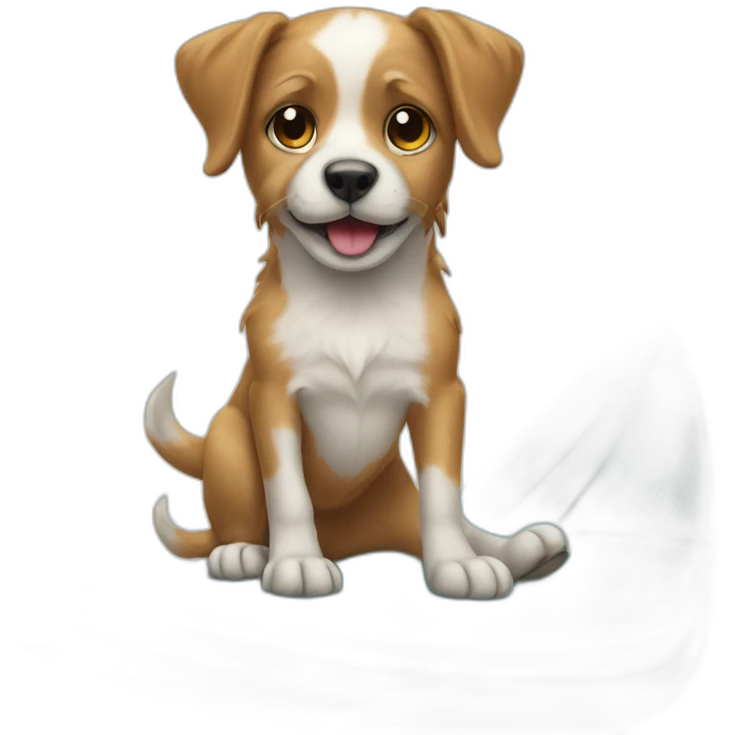 Dog on a surfboard  emoji
