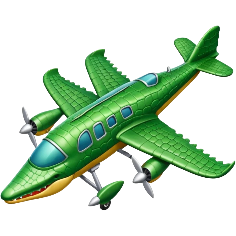 Crocodile plane emoji