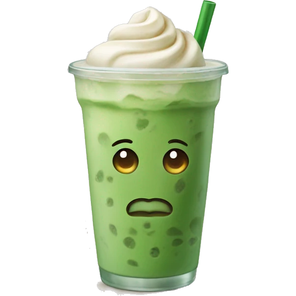 iced matcha latte emoji