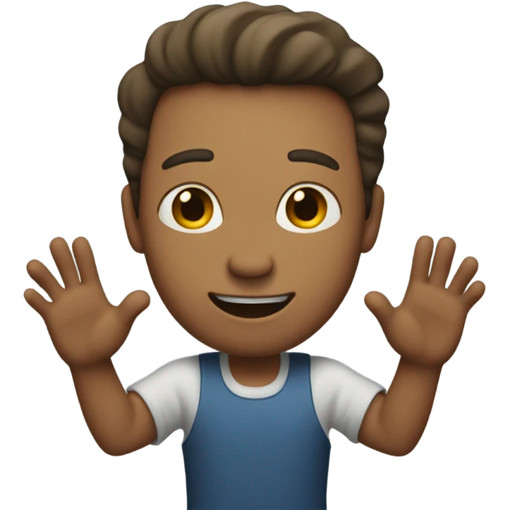 Guy with open arms  emoji