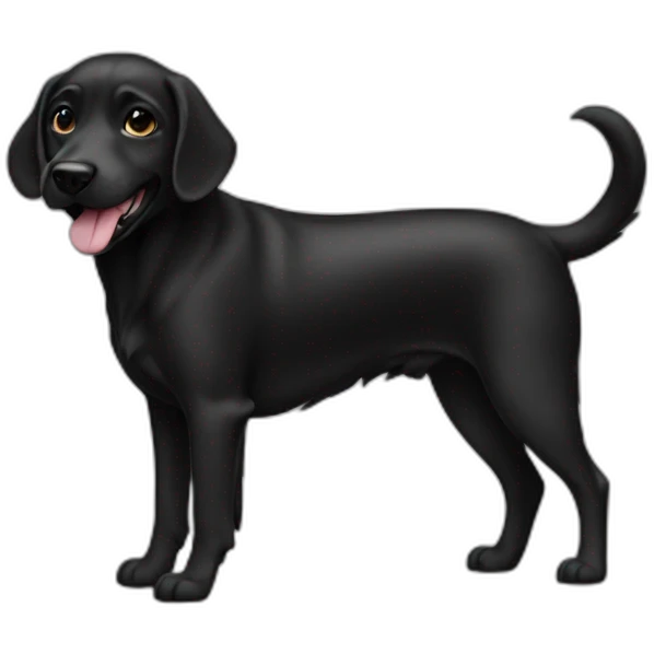 dog black emoji
