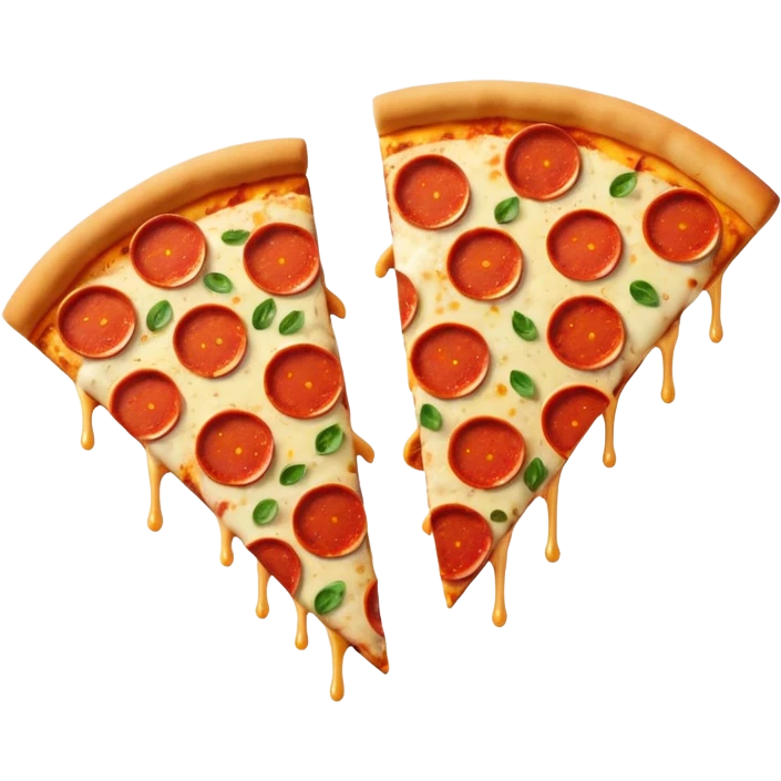 2 slices of pizza icons emoji