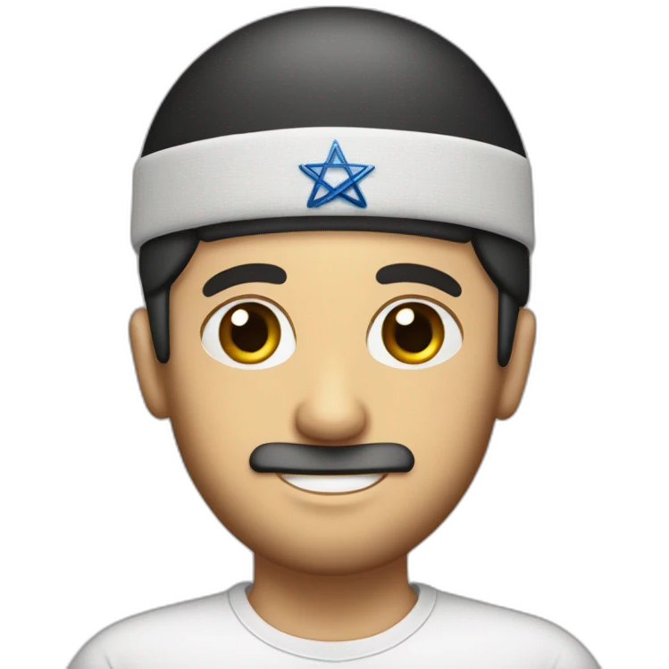 A Jew in a kippah emoji