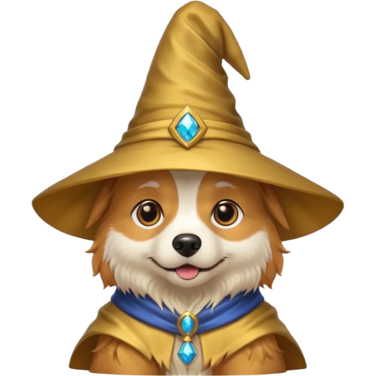 Dog wizard emoji