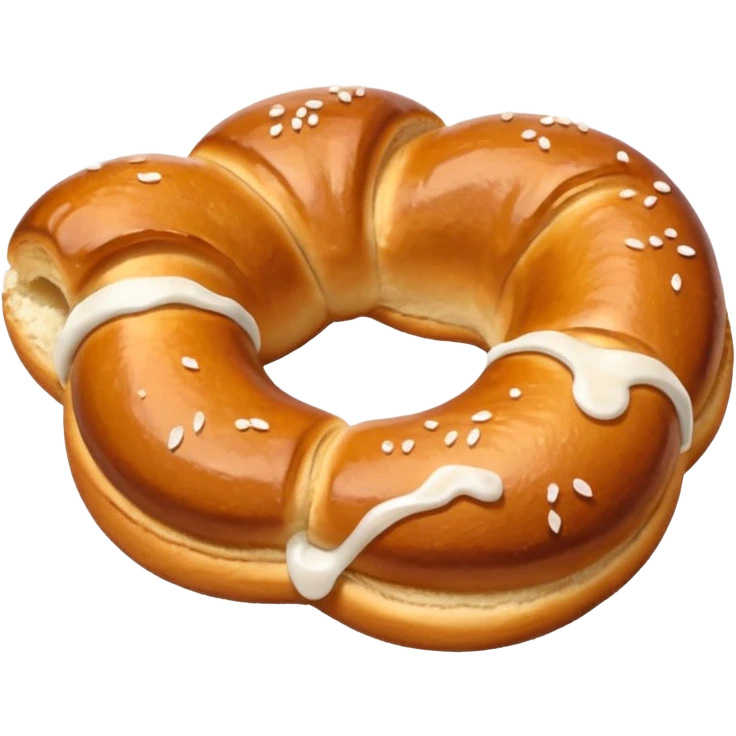 Brezel with salt on top emoji