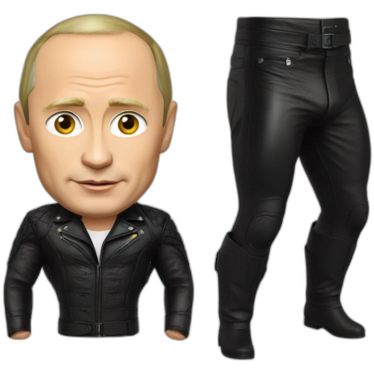 Vladimir Putin in sexy leather suit emoji
