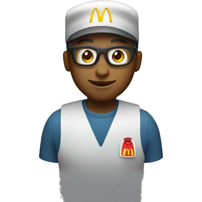 mcdonalds worker emoji