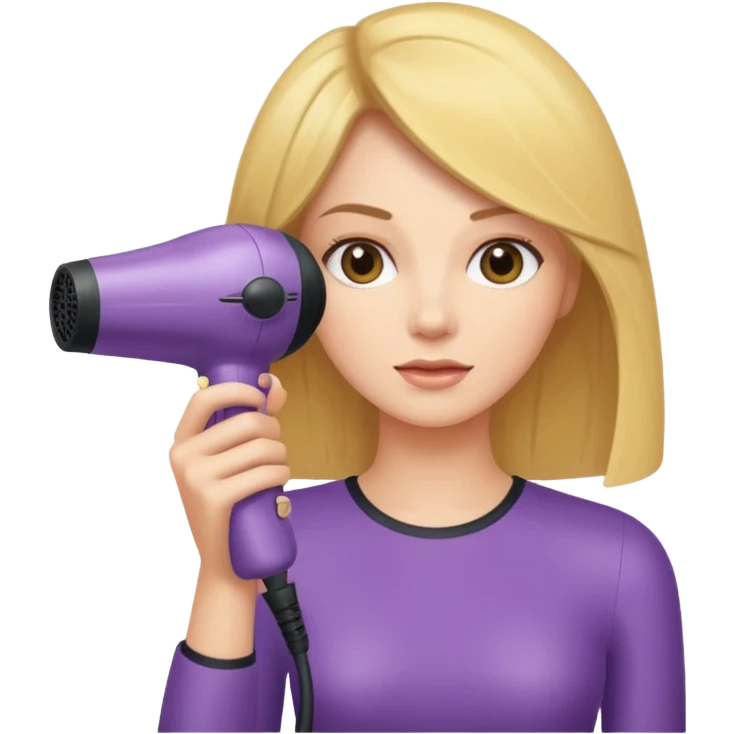 Woman with Hair Dryer emoji