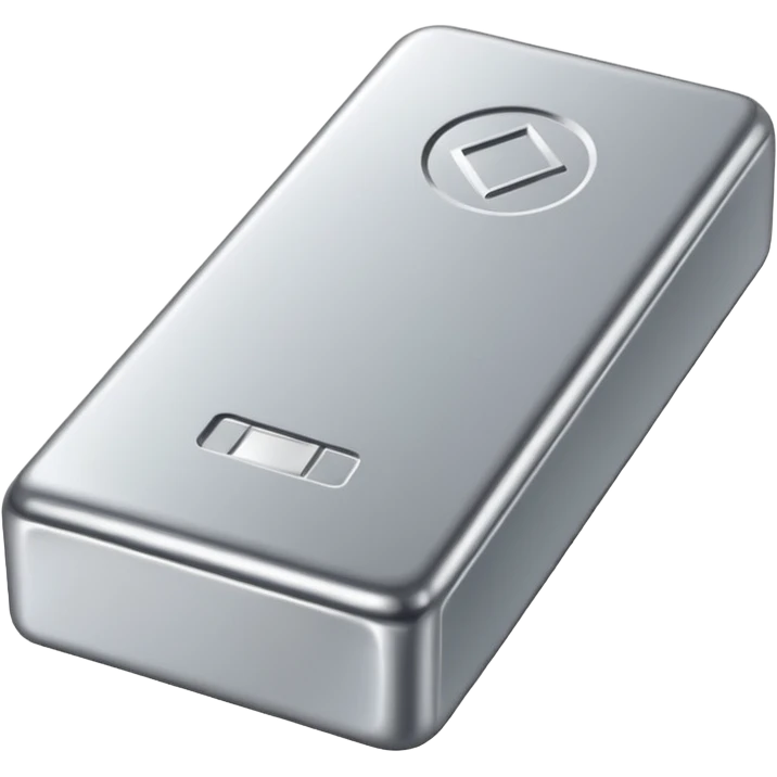 Silver bullion emoji