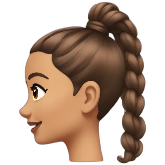 Ariana grande ponytail emoji