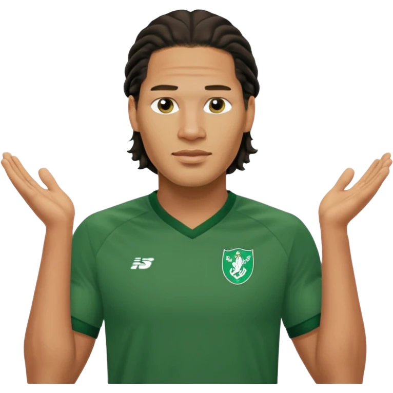 Virgil van dijk wearing green shirt emoji