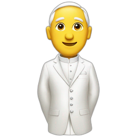 pope-francis dressing suit and tie emoji