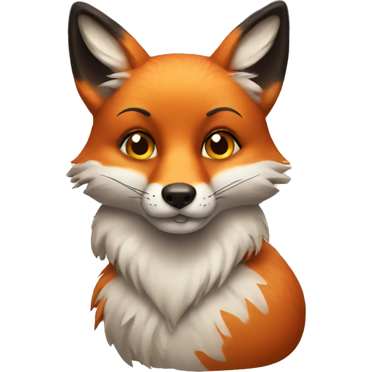 Beautiful fox emoji
