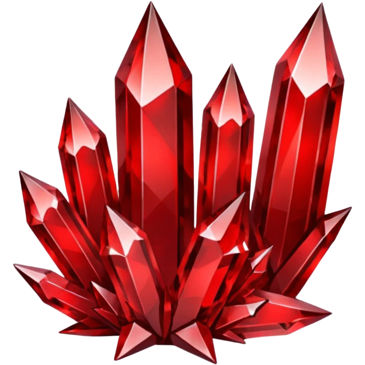 Red crystal group emoji