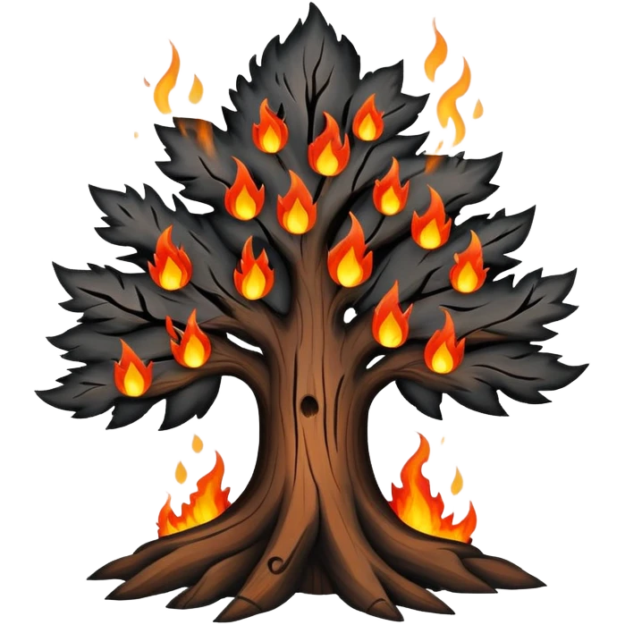 burning tree
 emoji