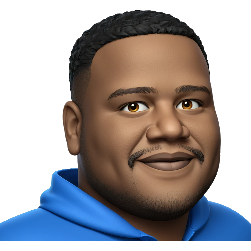 portrait of a blue shirted man emoji