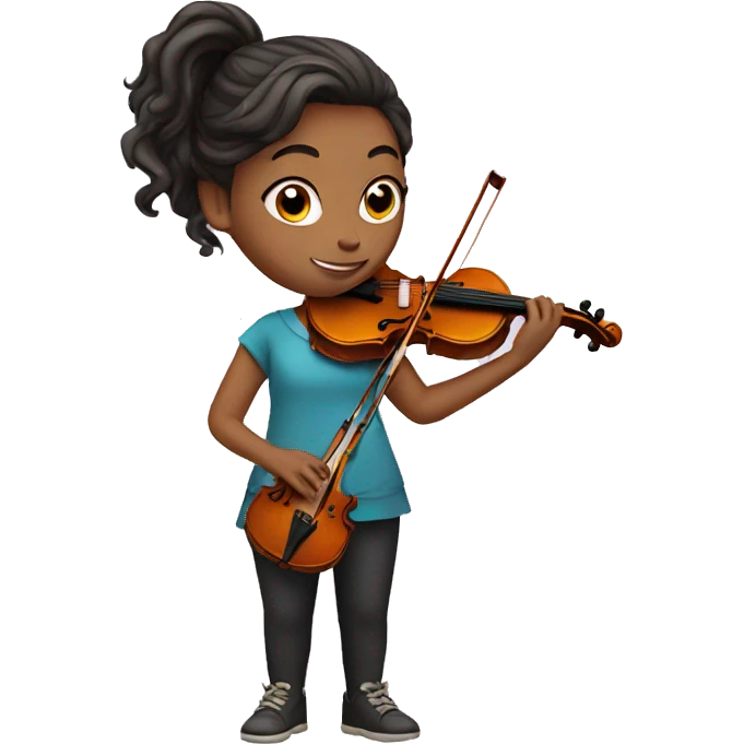 GIRL WITH A VIOLIN emoji