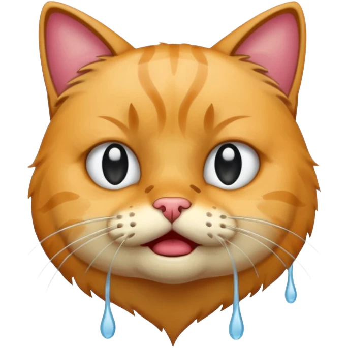 Cat crying emoji