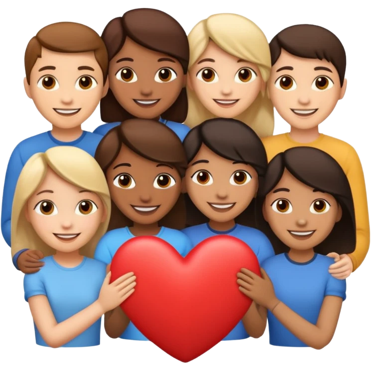 A heart of friends emoji