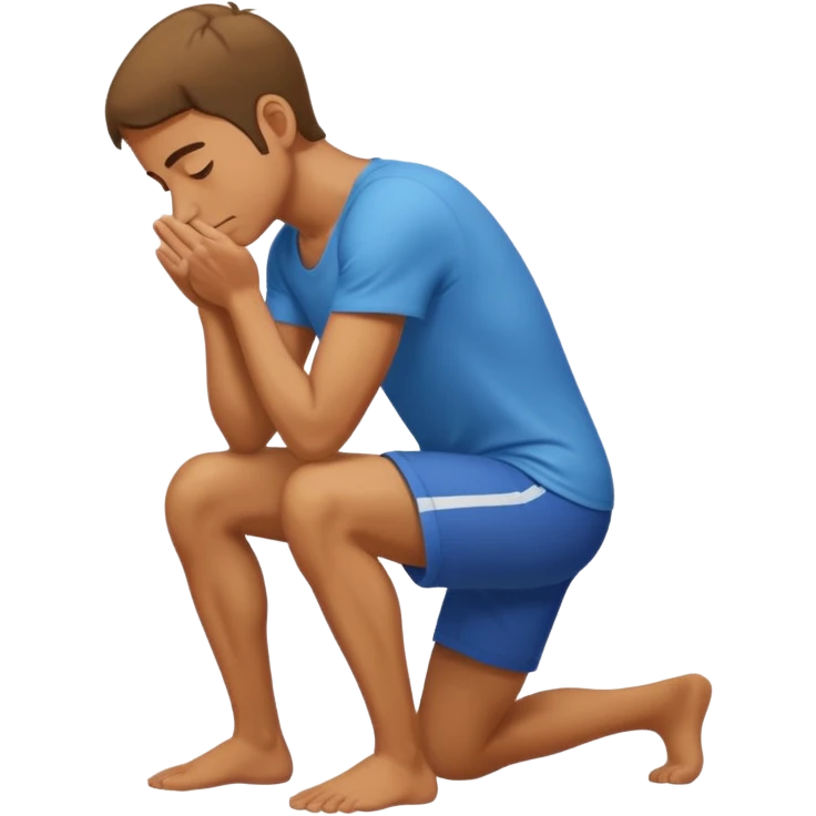 A man bowing down  emoji