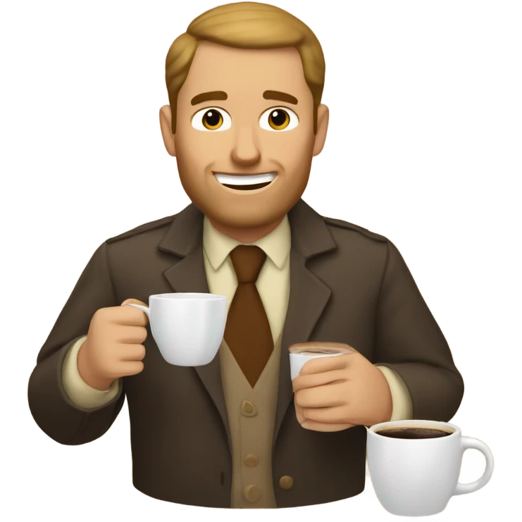 Russell Nelson drinking coffee emoji